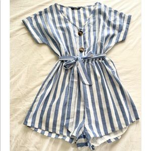 Blue and white XS blue and white romper